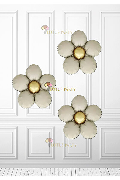 LOTUS PARTY ريترو كريم اللون باتايا احباط بالون 3 قطع