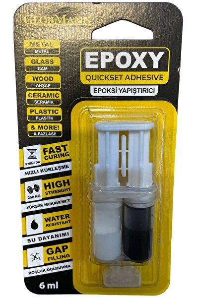 Globmann Epoksi Çelik Yapıştırıcı Şırınga 6ml
