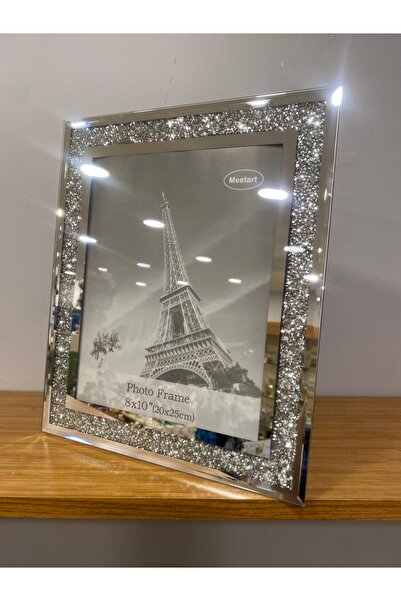 PLUS HOME Silver Frame with Stone Detail - Picture 20X25