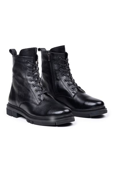 SELİN SOYLU Genuine Leather Men's Boots, Sheepskin Boots, Zippered Boots