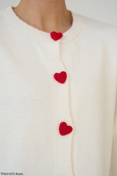 HEYZZ KALP DÜĞME DETAYLI TRİKO HIRKA