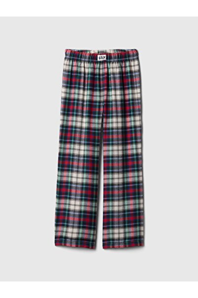 GAP Erkek Çocuk Çok Renkli %100 Geri Dönüştürülmüş Ekose Desenli Pijama Altı