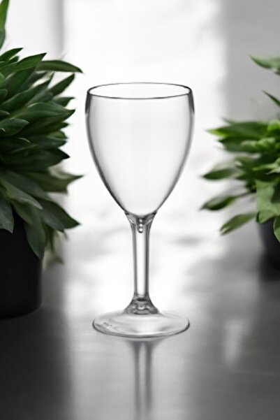 esihome 255 ml Kırılmaz Polikarbon Plastik Şarap Bardağı Şarap Kadehi