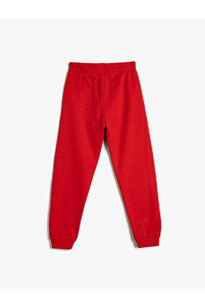 Koton Jogger Eşofman Altı Beli Bağcıklı Paçası Lastikli Şardonlu