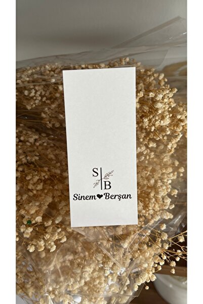 arl etiket tasarım dijital baskı merkezi Masa Kartı kişiye özel 5x12 cm 105 Adet söz,kına,nişan,düğün organizasyon