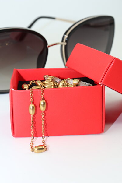 KEEBA نظارات ذهبية من الفولاذ للجنسين - سلسلة فولاذية مصممة خصيصًا وحزام من ا...