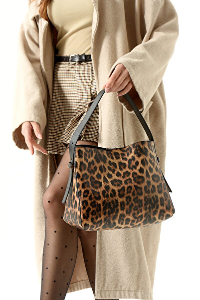 İAMBTŞY ДАМСКА ЧАНТА ЗА РАМО СЪС СРЕДНО ОТДЕЛЕНИЕ, КОЖЕНА ЧАНТА ОТ МЕСТЕН ​​В...