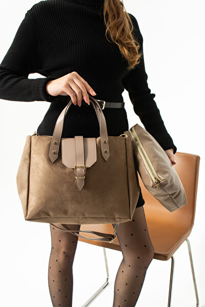 İAMBTŞY Geantă de mână și de umăr pentru femei Puppy piele de căprioară Noul ...