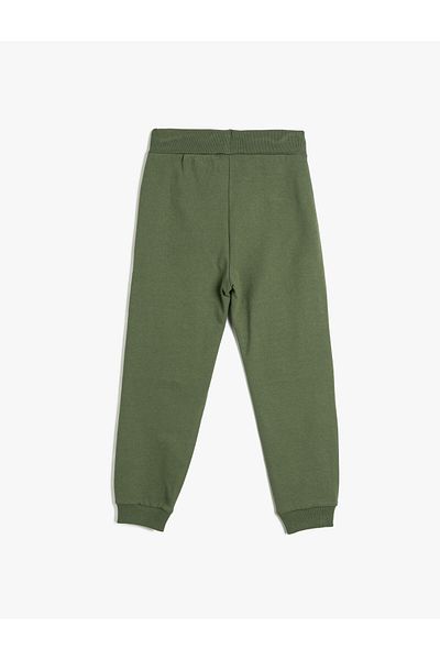 Koton Basic Jogger Sweatpants with Tie Waist Pocket Drape
