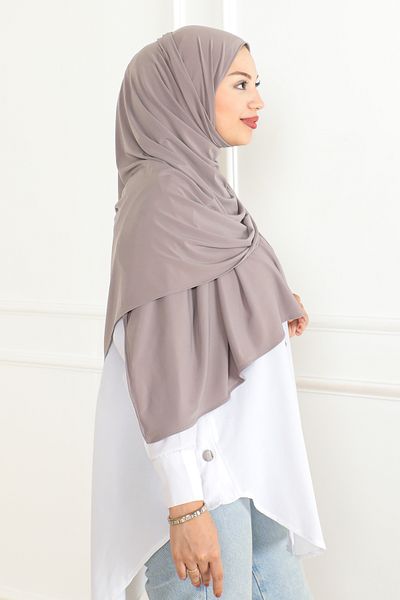 Molly Nelly Women's Stretchy Knitted Large Size Hijab Shawl