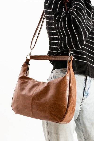 Rosmod Tan Casual Faux γυναικεία τσάντα ώμου