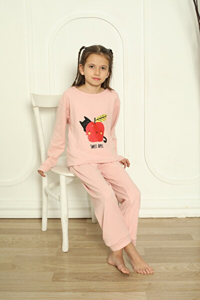 FM Personality fésült pamut lány pizsama öltöny