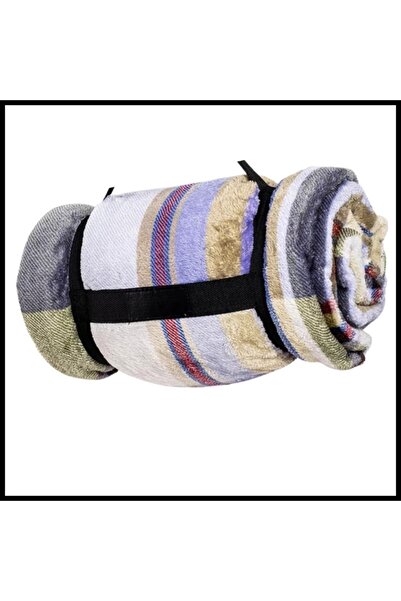 Uygunayakala Uyguna-Yakala Acil Durum Battaniyesi Haki Ekose Peluş Polar Tele...