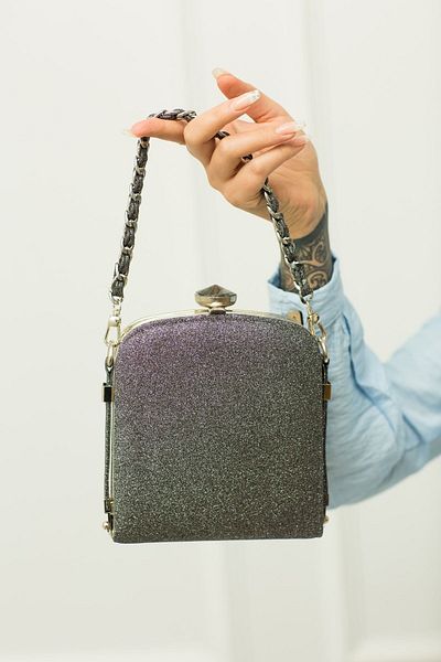 weem bag Τσάντα βραδινού φορέματος Weembag 151 Sand Glitter Jar |   Τσάντα Sparkly Design