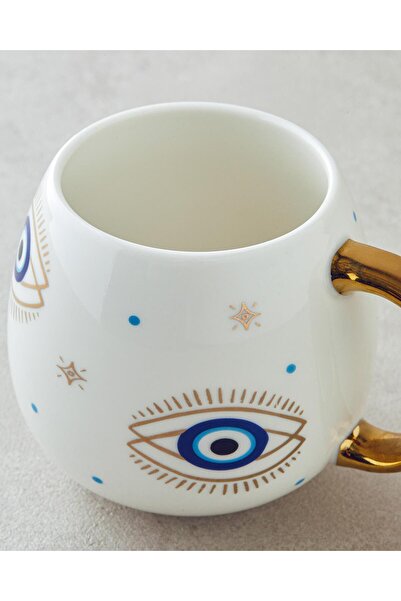 English Home Mystic Eyes New Bone China Kupa 425 ml Gold