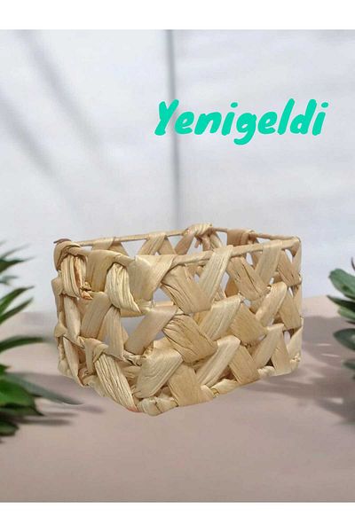 Yenigeldi 1 брой плетена кошница - В: 12*Д: 15*Ш: 12 см, Организация и съхранение New240023k