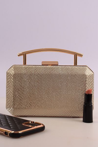 weem bag Geantă pentru rochie de seară Weembag 710 Honeycomb Iron Mâner |   Geantă de seară cu design special