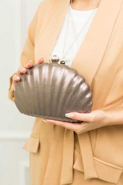 weem bag Τσάντα βραδινού φορέματος Weembag 180 Plastered Oyster |   Αστραφτερή ειδική βραδινή τσάντα