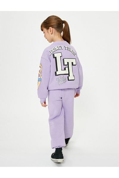 Koton Hanorac Lola Bunny, cu licență, cu mânecă lungă, decolteu, cu panglică