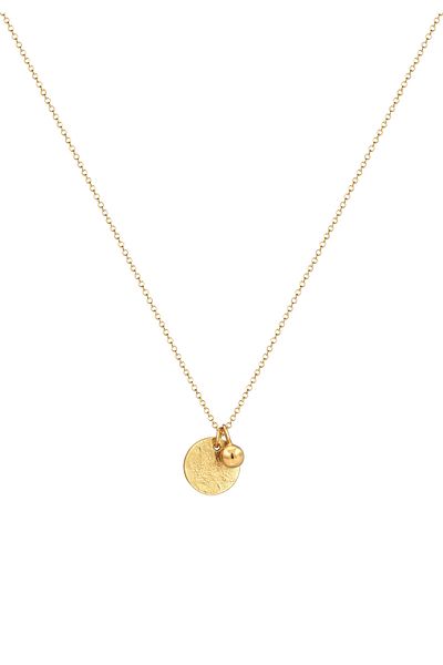 ELLI Necklace Woman Coin Pendant Look Geo In 925 Sterling Silver