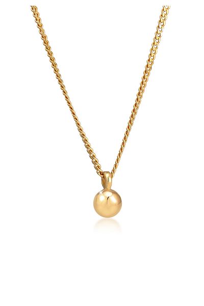 ELLI Necklace Ladies Ball Pendant Geo Look Panzerkette Basic Trend In 925 Sterling Silver