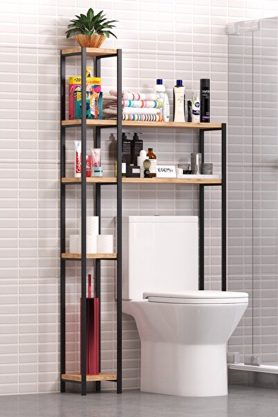 EGEMEV Wc Arkası çok amaçlı Banyo Düzenleyici Klozet Rafı Klozet Üstü Raf Ve fırçalık Havluluk
