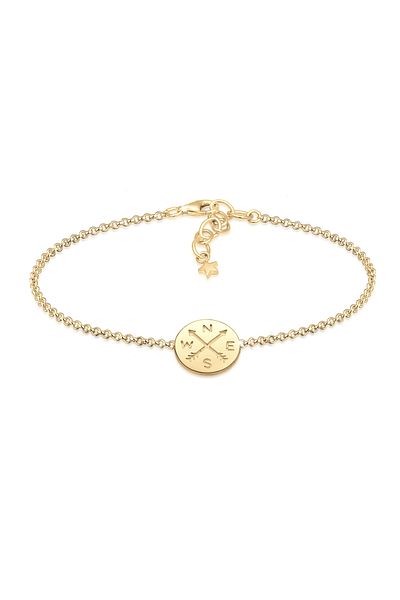ELLI Bracelet Ladies Compass Wanderlust Talisman In 925 Sterling Silver