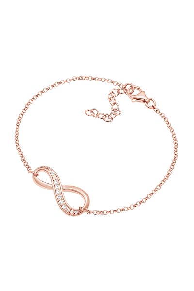 ELLI Armband Frau Unendlichkeitssymbol mit Zirkonia Kristall aus 925 Sterling Silber