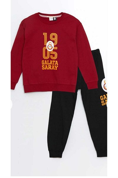 LC Waikiki Lcw Kids Crew Neck 1905 Cimbom Fan Printed Boys' Pajamas Set