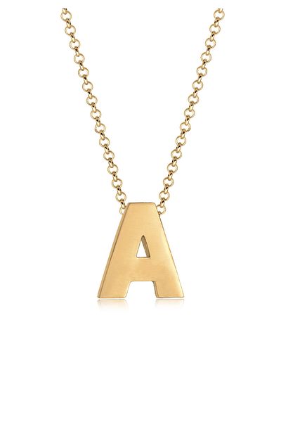 ELLI Necklace Pendants Minimal Letter A 925 Sterling Silver