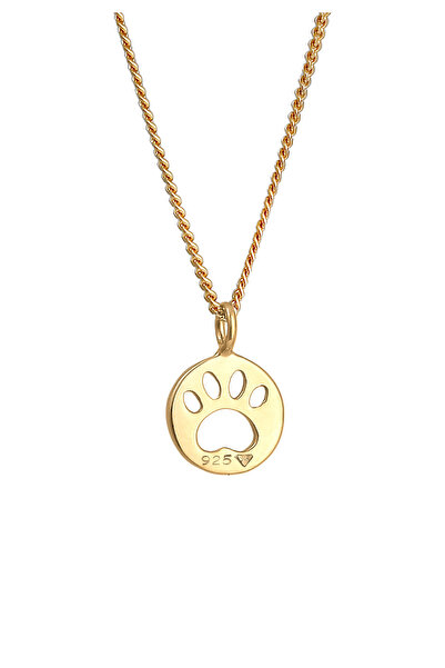 ELLI Detský náhrdelník s príveskom, labkami a psom, hravý, zo striebra 925