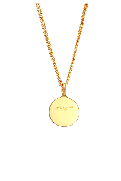 ELLI Detský náhrdelník s usmievavou tvárou, platnička s glazúrou Orange, striebro 925