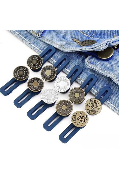 Buffer ®   10Pcs Replacement Size Extender Jeans Buttons