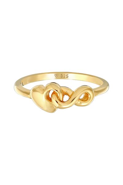 ELLI Inel îmbinat Lady Heart Infinity în argint 925
