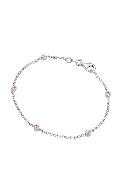 ELLI Damen-Armband aus 925er-Sterlingsilber mit Basic-Wasserzeichen-Kristallen – kombinierbar