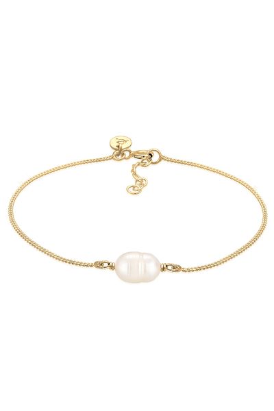 ELLI Bracelet Elegant Trend Baroque Freshwater Cultured Pearls Gold Plated 925 Sterling Silver