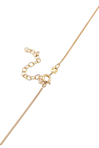 ELLI Dámský náhrdelník Solitaire s přívěskem Quadrangle Elegant s diamantem (0,1 ct.) ze sterlingového stříbra 925