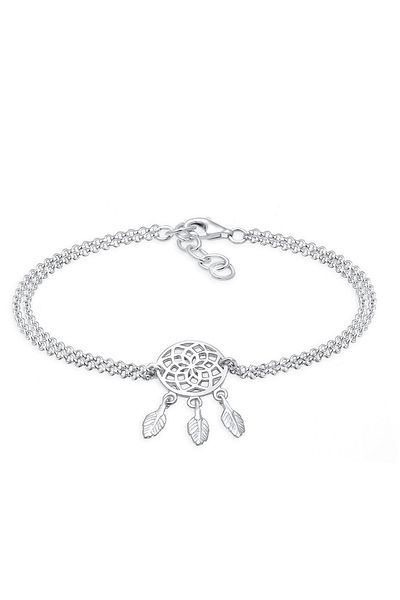 ELLI Brățară de damă cu design boho, cu pene, din argint 925
