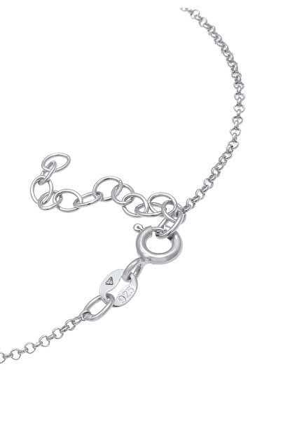 ELLI Dámský klasický třpytivý nastavitelný náramek se zirkony ze sterlingového stříbra 925