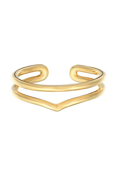 ELLI Ring Ladies Wrap Open V Shape Geo In 925 Sterling Silver