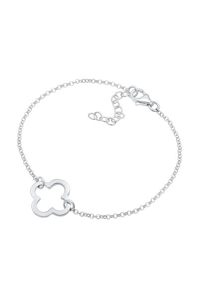ELLI Bratara Femeie Talisman Decupat Shamrock Din Argint Sterling 925