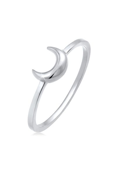 ELLI Ring Damen Halbmond Astro Basic Trend aus 925 Sterling Silber
