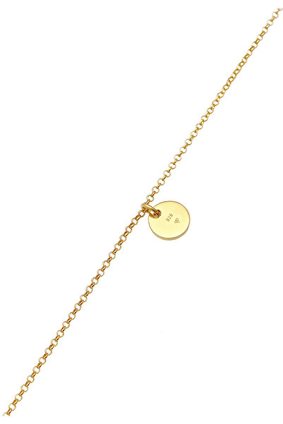 ELLI Náramek s kulatou mincí Basic Trend Geo stříbro 925