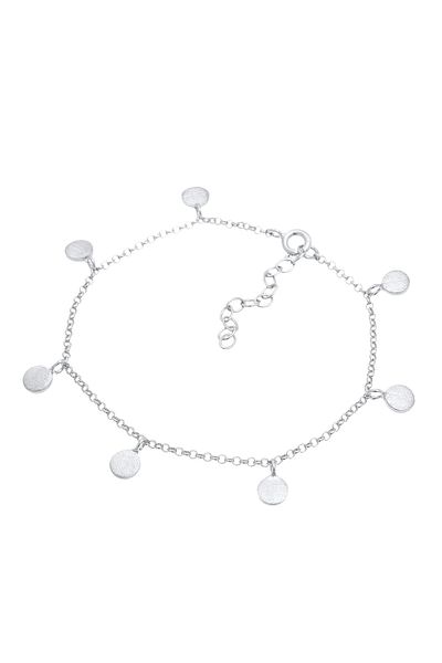 ELLI Brățară Femei Monedă Trombocită Cerc Basic Geo Look Ajustabilă În Argint Sterling 925