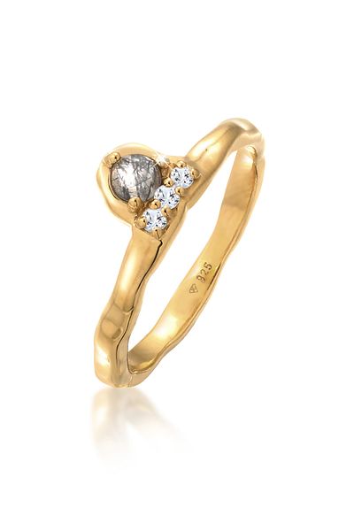 ELLI Ring Ladies Engagement With Tourmaline Quartz And Topaz Gemstone In 925 Sterling Silver Gold