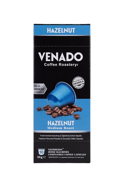 Venado Capsule Coffee Hazelnut Flavored Medium Roast - Nespresso Compatible - 10Xcapsules