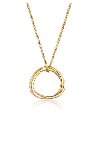 ELLI Necklace Woman Statement Necklace Fashionable Circle Look Geo In 925 Sterling Silver