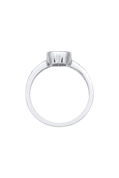 ELLI Inel de logodnă pentru femei cu simbolul inimii și cristale de zirconiu din argint 925