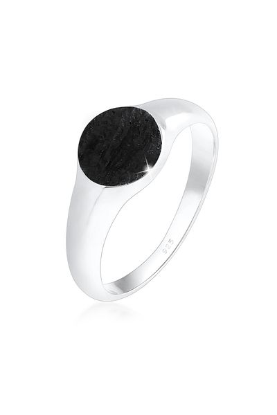 ELLI Prsten Matte Oval Geo Basic 925 Sterling Silver