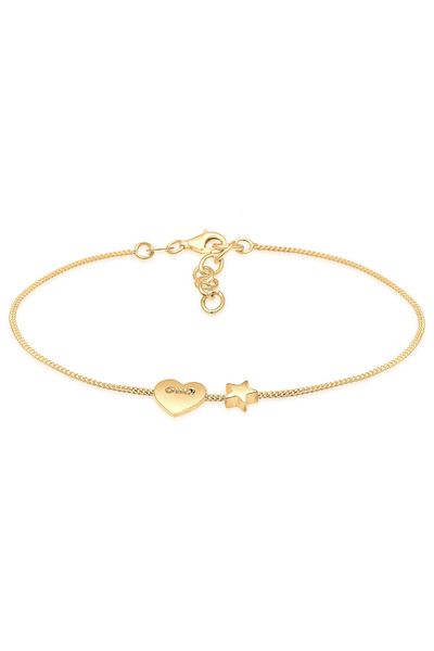 ELLI Bracelet Ladies Heart Stars Astro Filigree In 925 Sterling Silver